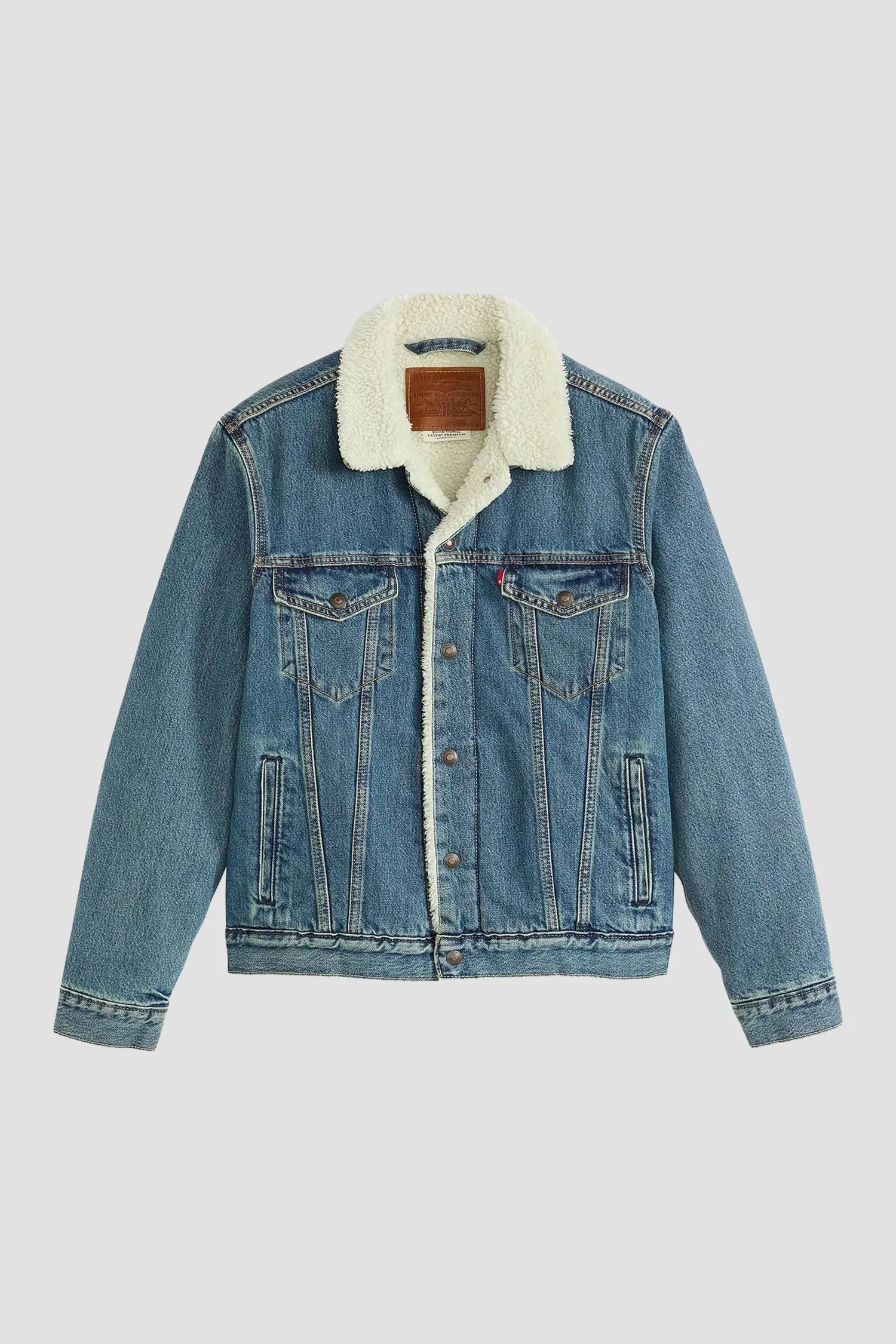Мужская голубая джинсовая куртка 2