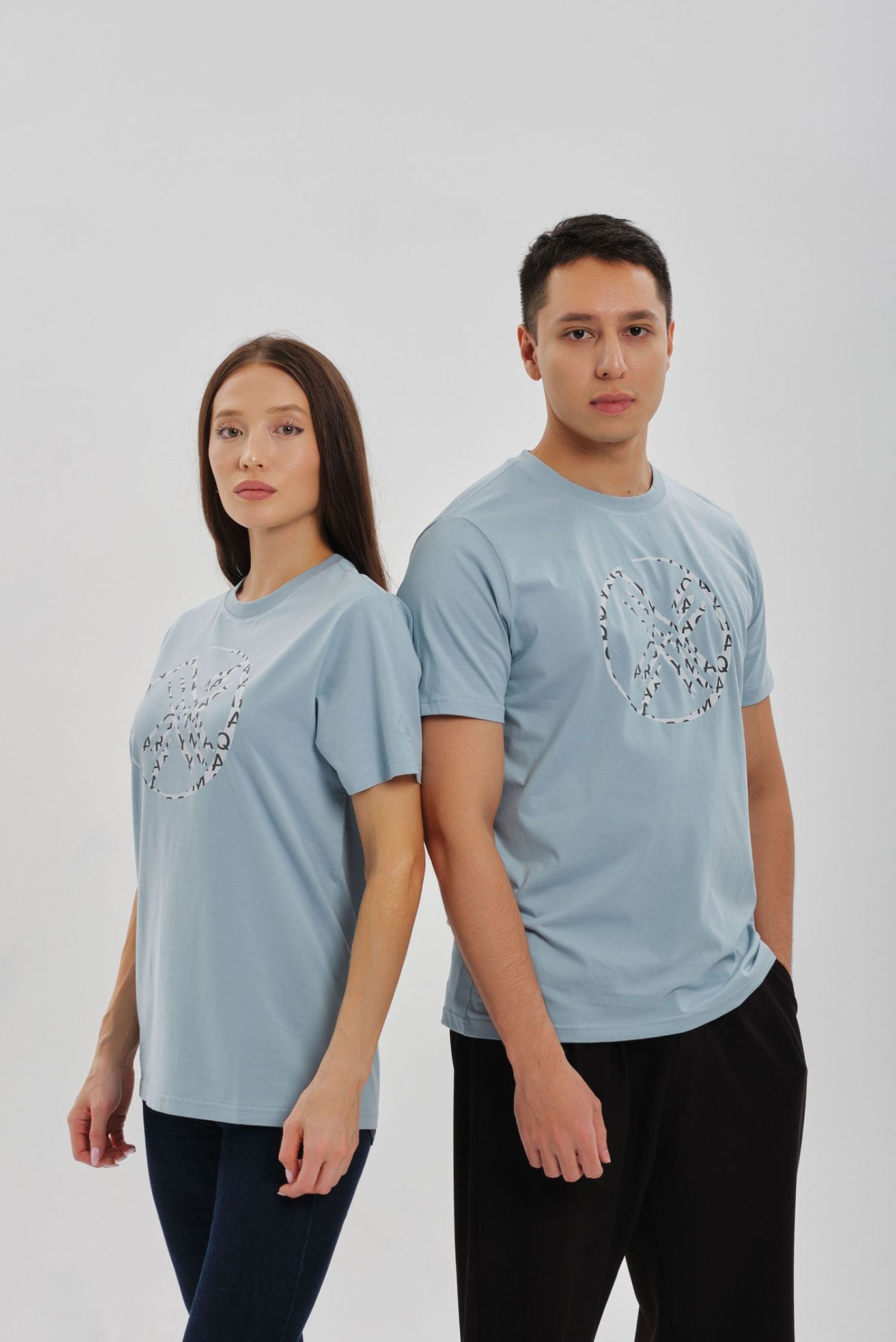 Голубая футболка SHANYRAQ (Унисекс) 1