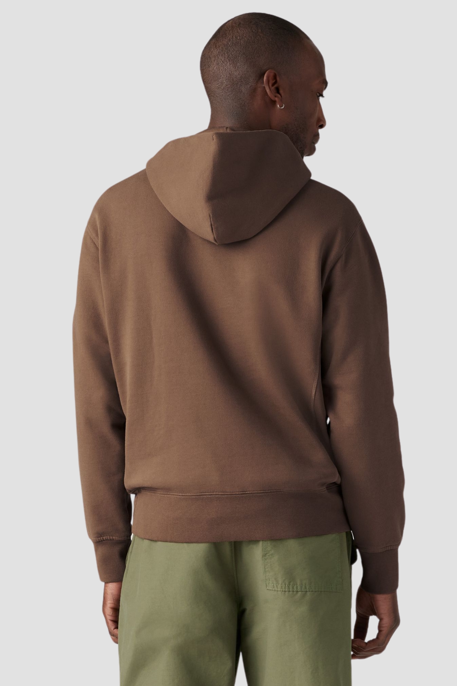 Мужское коричневое худи 3