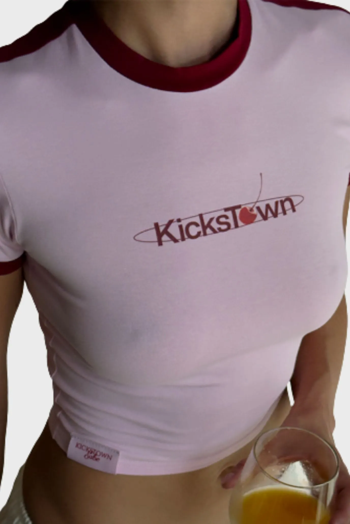 Футболка Sabe Cherry Logo T-Shirt Slim Pink 4