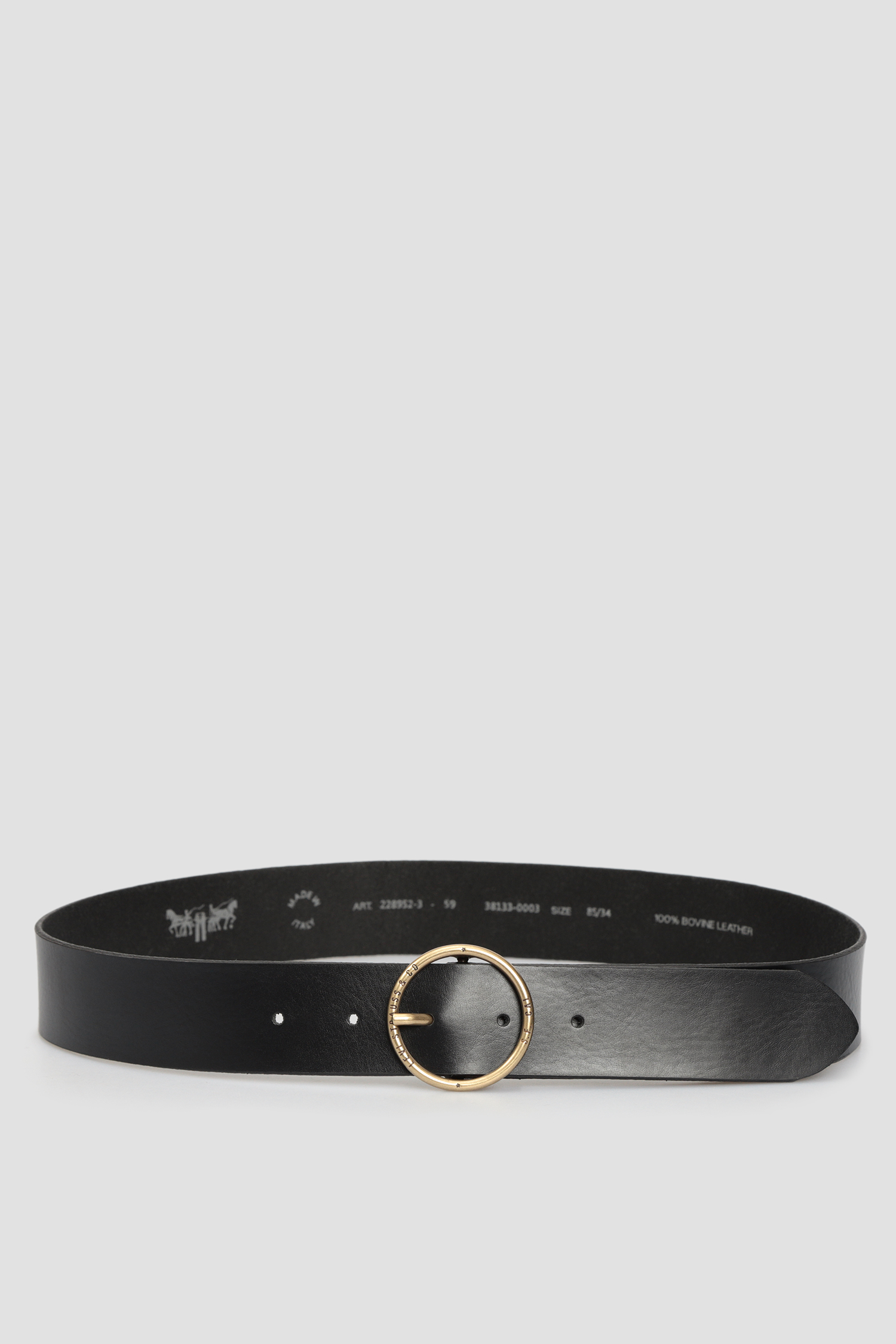 Женский черный кожаный ремень 2