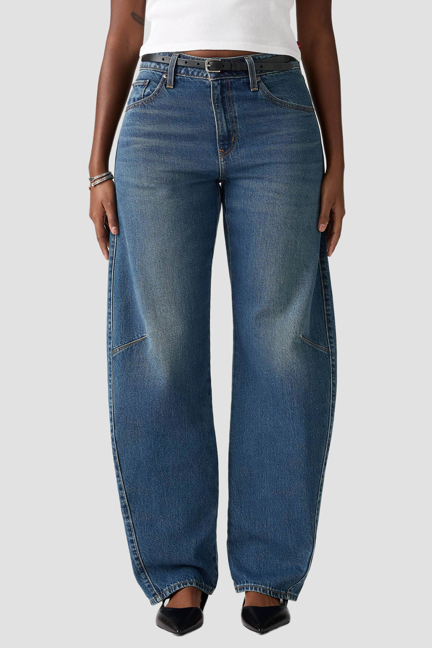 Женские синие джинсы Baggy Dad Barrel 1