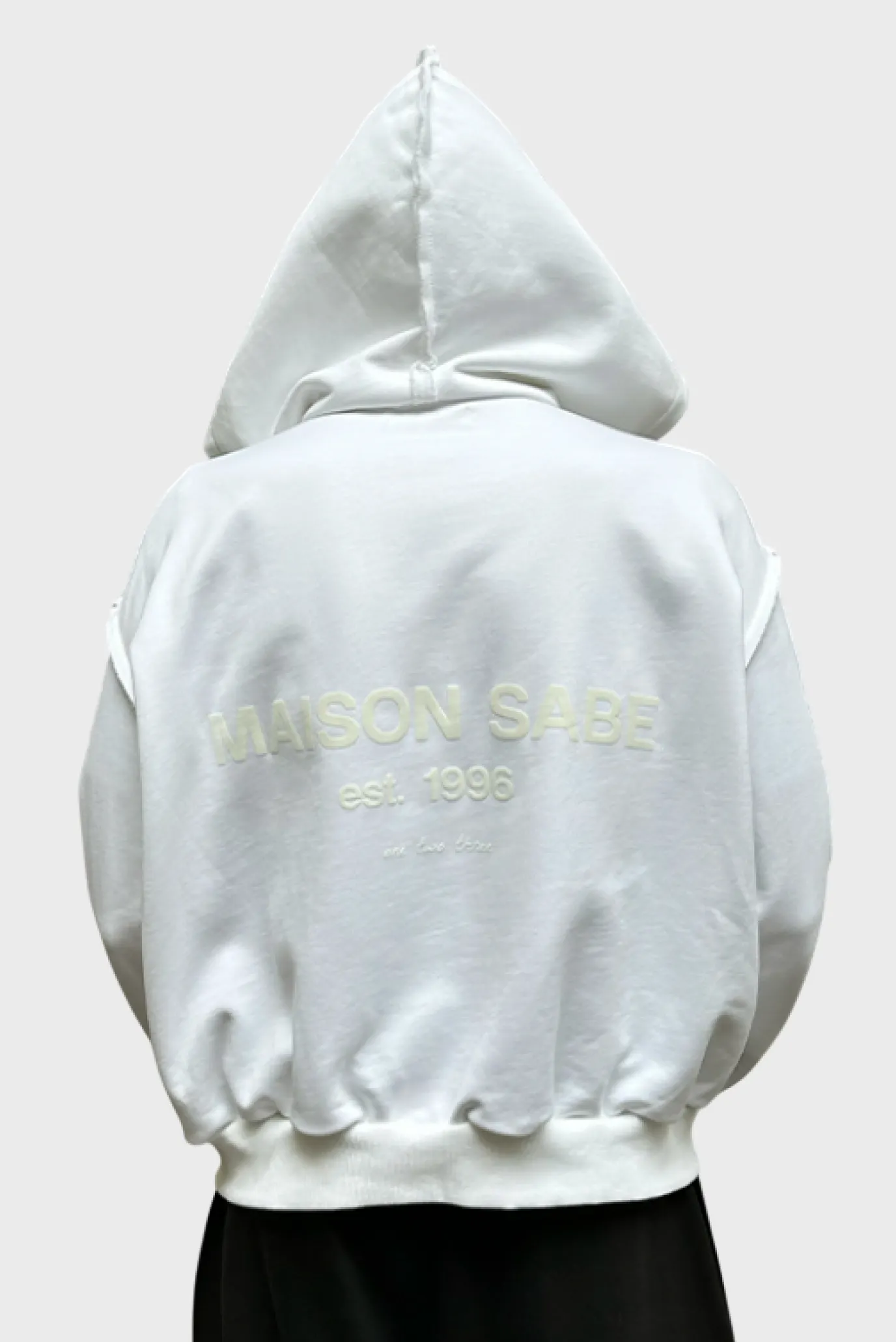 Зип-худи Sabe Maison Zip Hooded White 1
