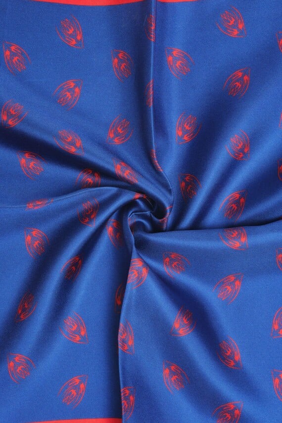 Женский синий платок 36х36 Argymaq