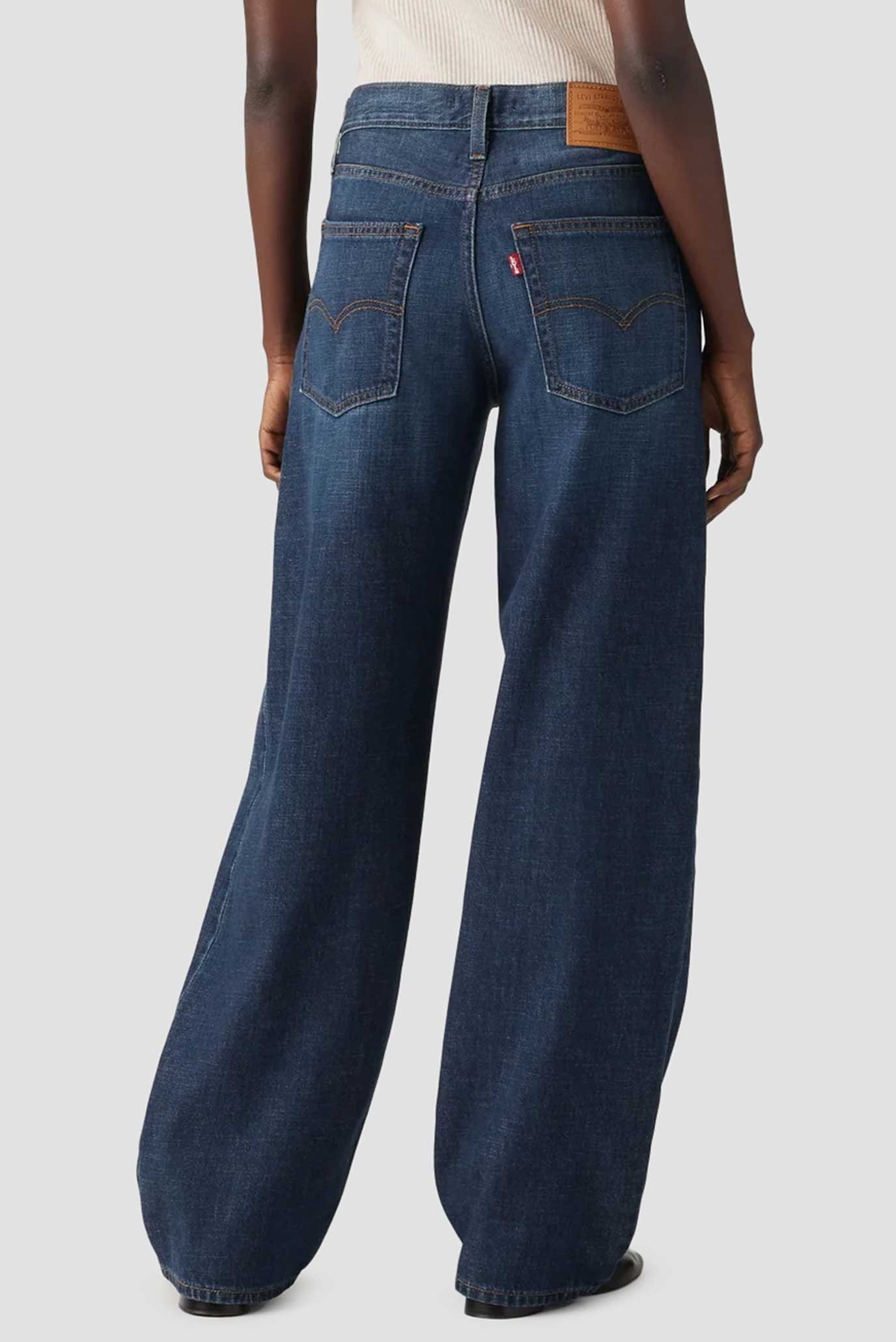 Женские синие джинсы Baggy Dad 3