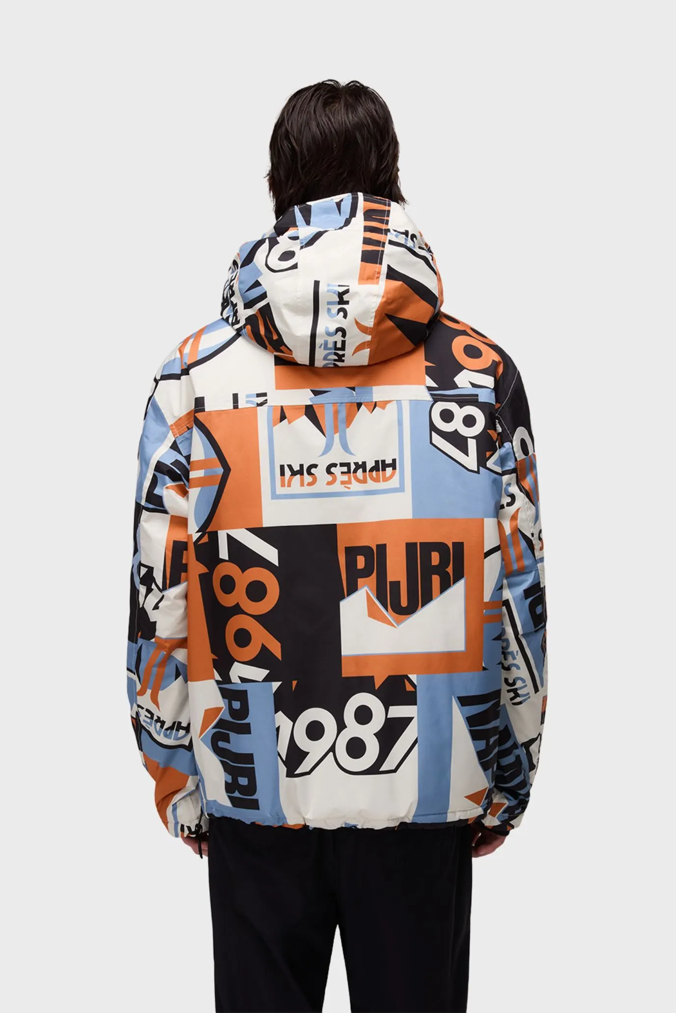 Мужской разноцветный анорак 2