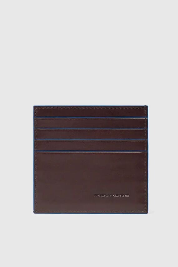 Чехол для кредитных карт Piquadro Blue Square/Mogano Piquadro