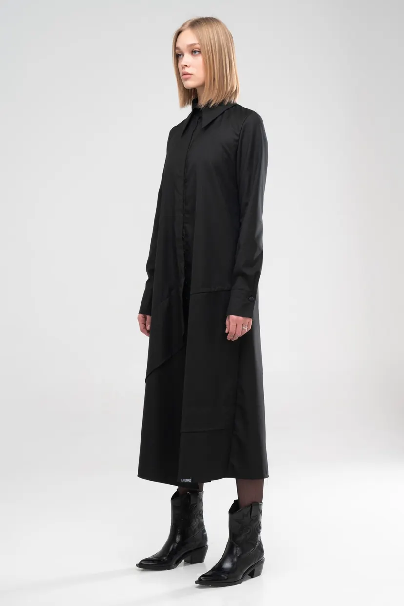Рубашка - платье DECONSTRUCTED BLACK 3