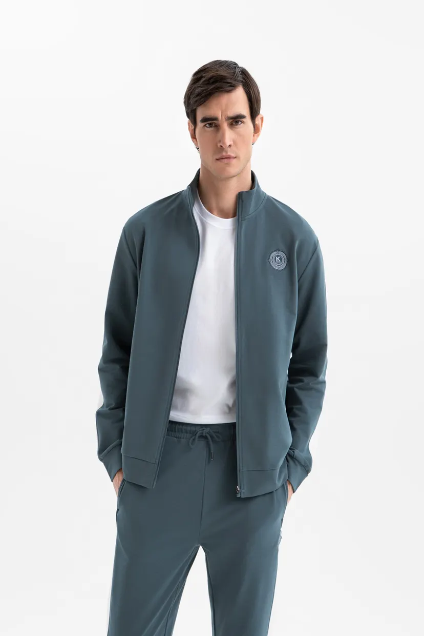 Мужская зеленая толстовка 5