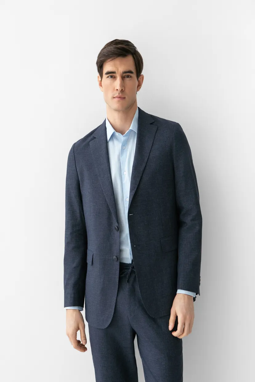 Мужской синий пиджак 6