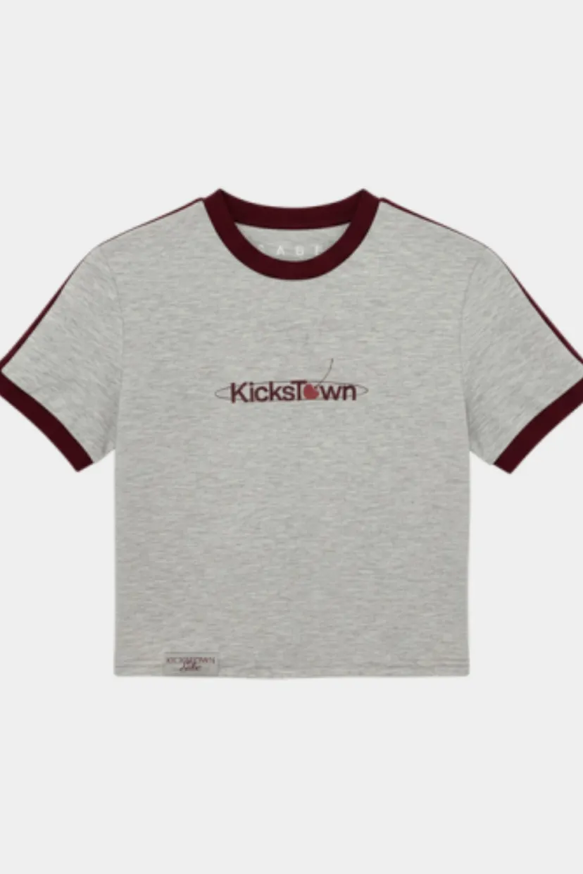 Футболка Sabe Cherry Logo T-Shirt Slim Heather Grey 5