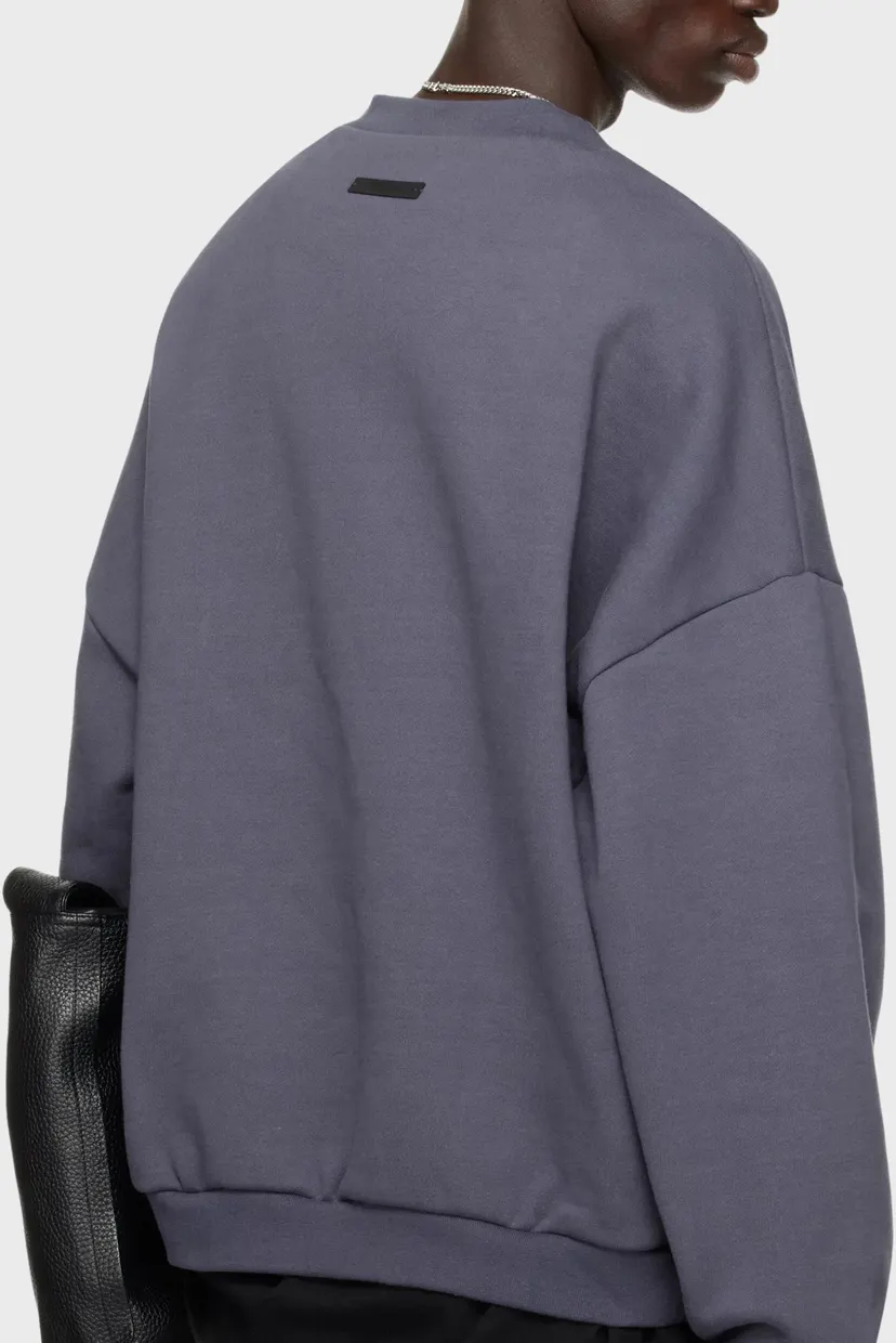 Fear of God Essentials Fleece Crewneck Marine 3