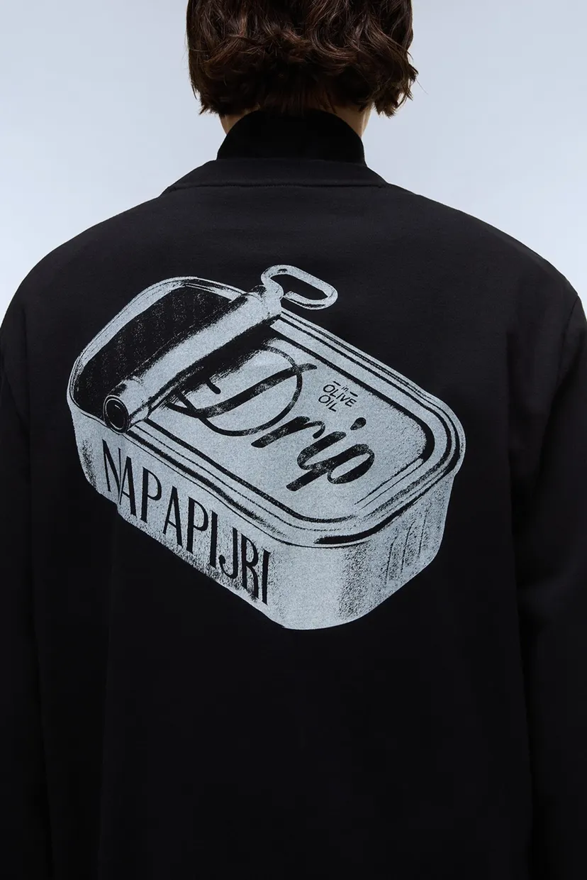Мужской черный хлопковый лонгслив 4