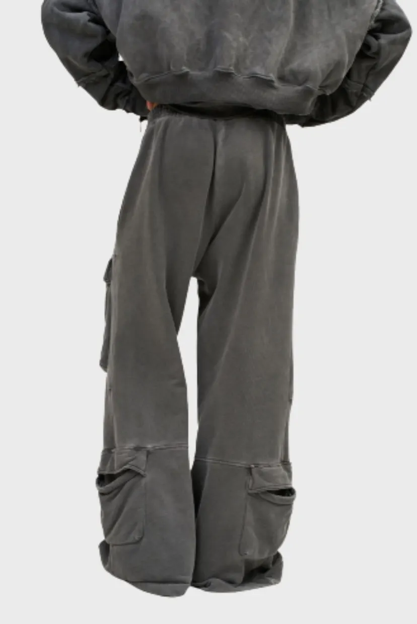 Штаны Sabe Pants Acid Wash Dark Grey 3