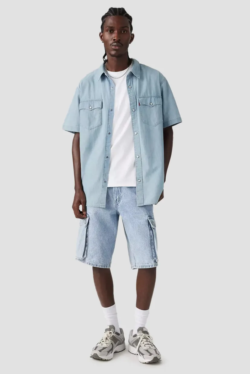 Мужские голубые джинсовые шорты 478™ Baggy Cargo 7