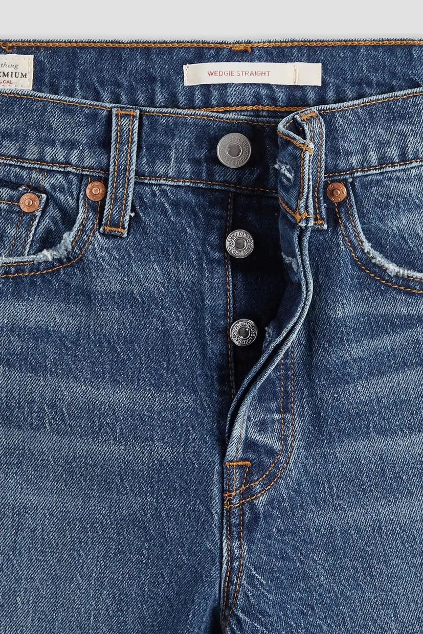 Женские синие джинсы Wedgie Straight 6