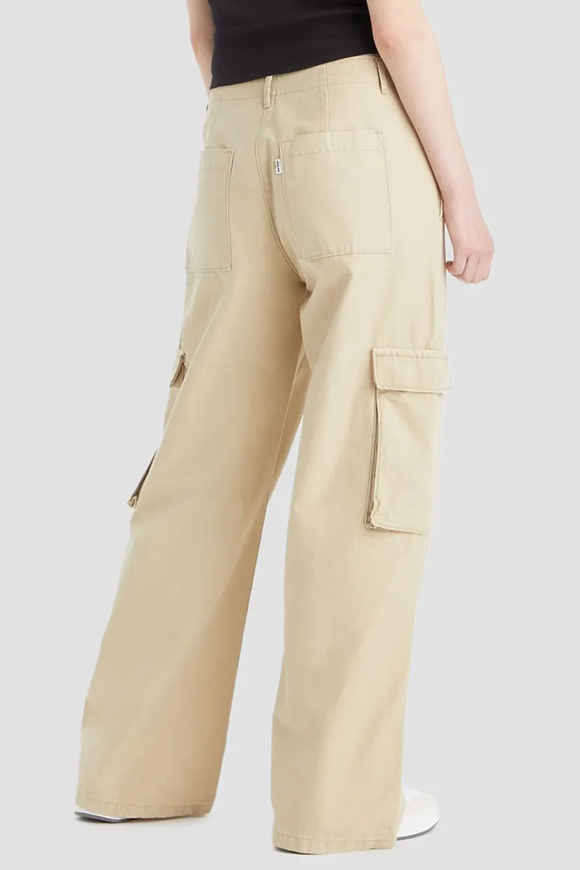 Женские бежевые карго Baggy Cargo 3