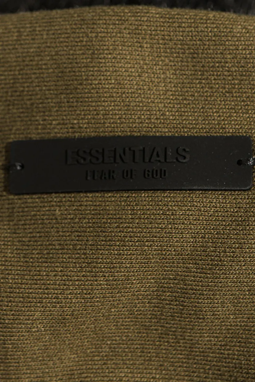 Fear Of God Essentials Fleece Hoodie Olive 6