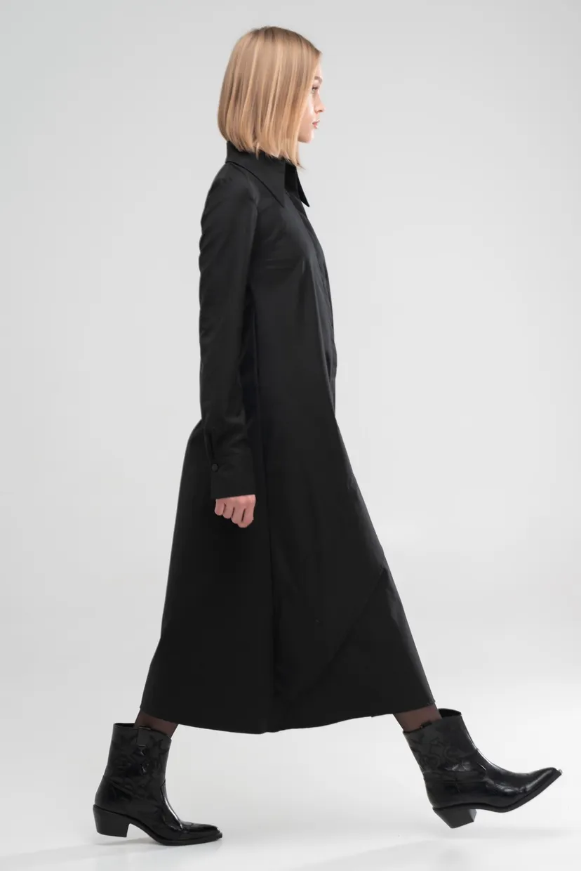 Рубашка - платье DECONSTRUCTED BLACK 5