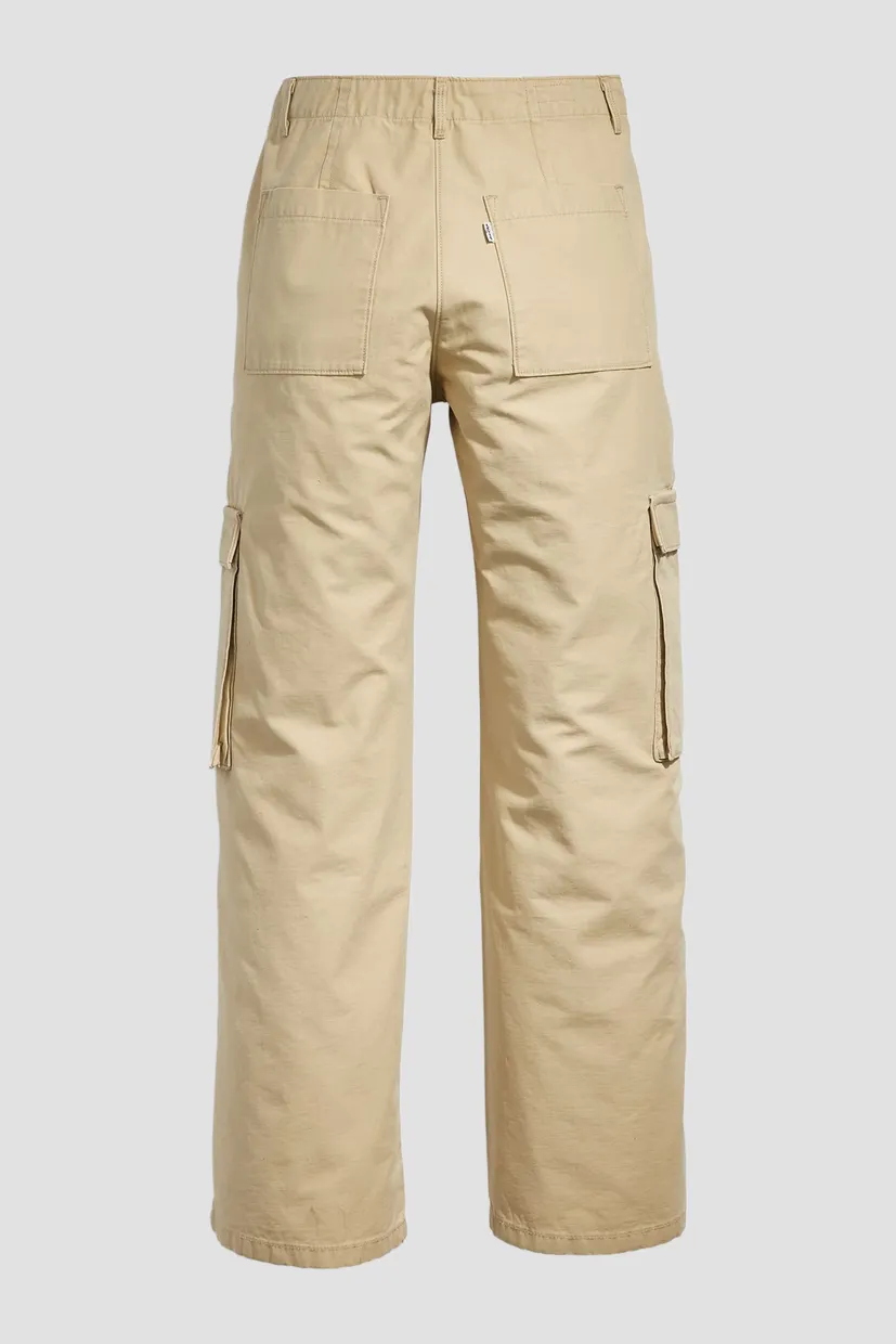 Женские бежевые карго Baggy Cargo 4