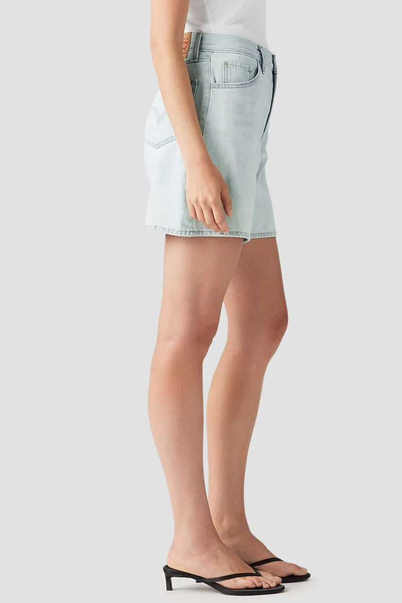 Женские голубые джинсовые шорты High Rise Baggy 4