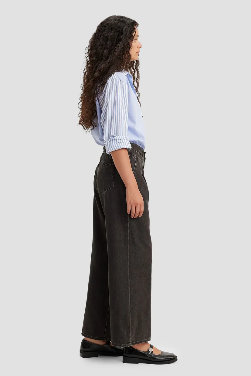 Женские черные джинсы Featherweight Baggy 5