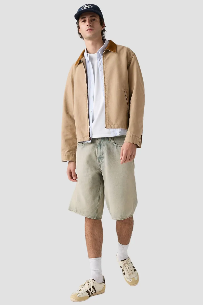 Мужские бежевые джинсовые шорты 478 Baggy 5