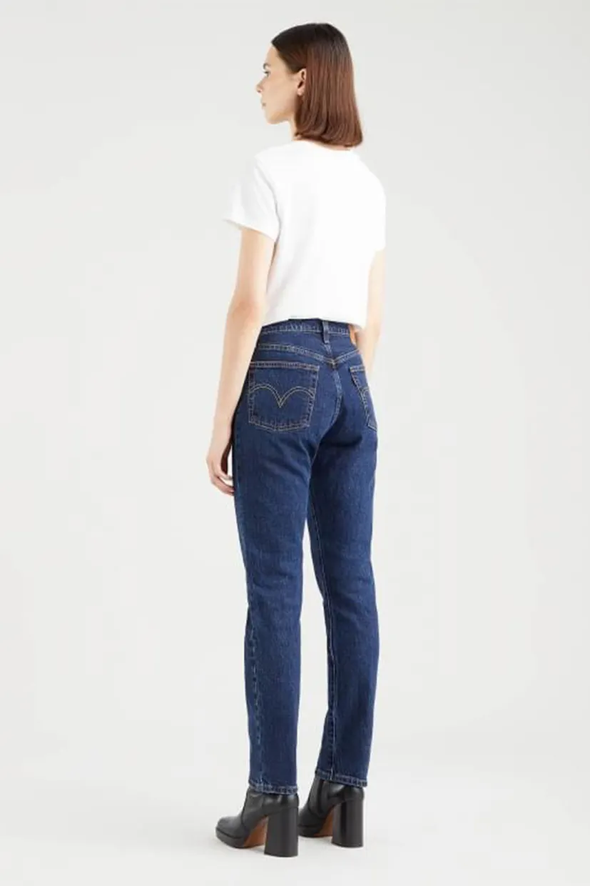 Женские синие джинсы 501® Straight Crop 4
