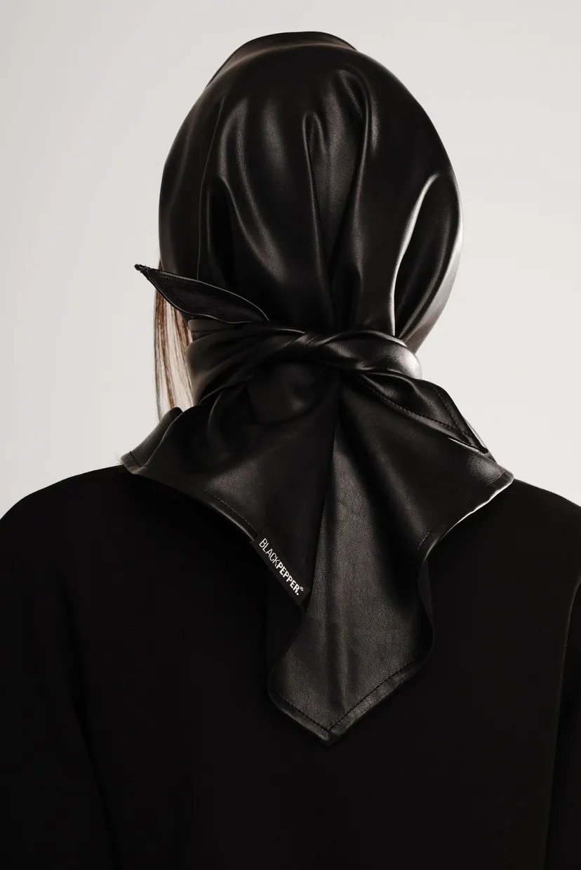 Косынка из эко-кожи PRIVATE BLACK 3