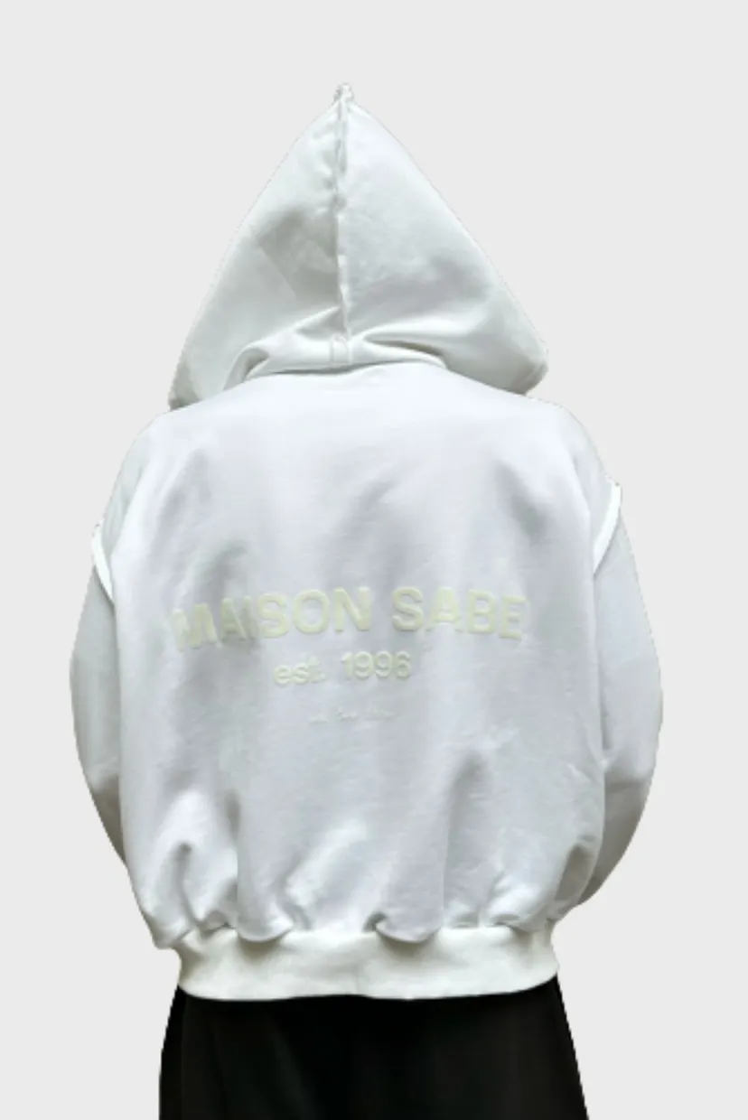 Зип-худи Sabe Maison Zip Hooded White 3