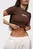 Футболка Sabe Logo T-Shirt Slim Brown