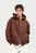 Зип-худи Sabe Paris Cotton 3D Logo Full-Zip Hoodie Brown